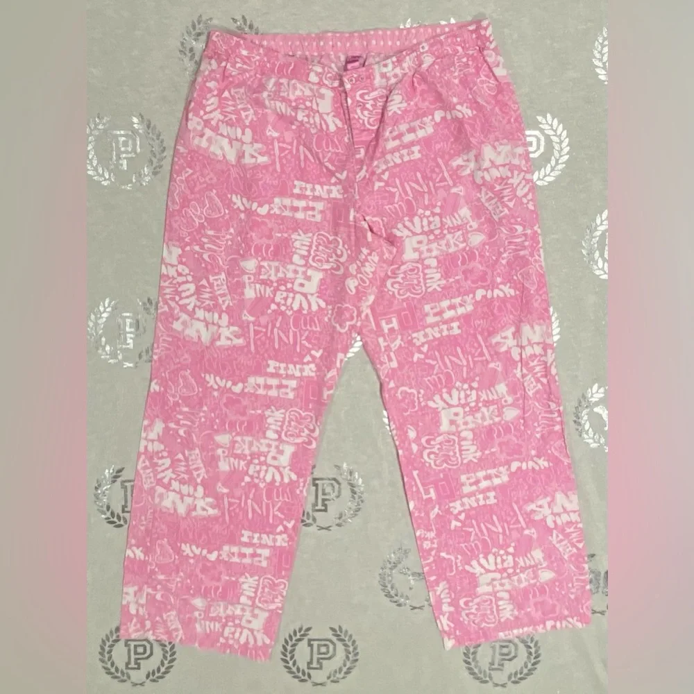 VS PINK Y2K GRAFFITI LOUNGE PANTS - Picture 1 of 5